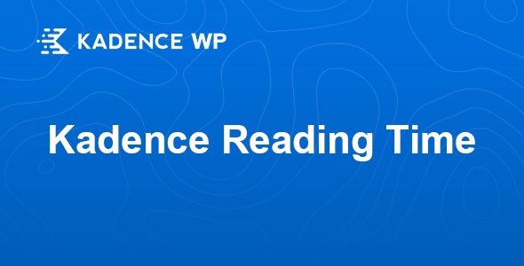 Kadence Reading Time 1.0.5